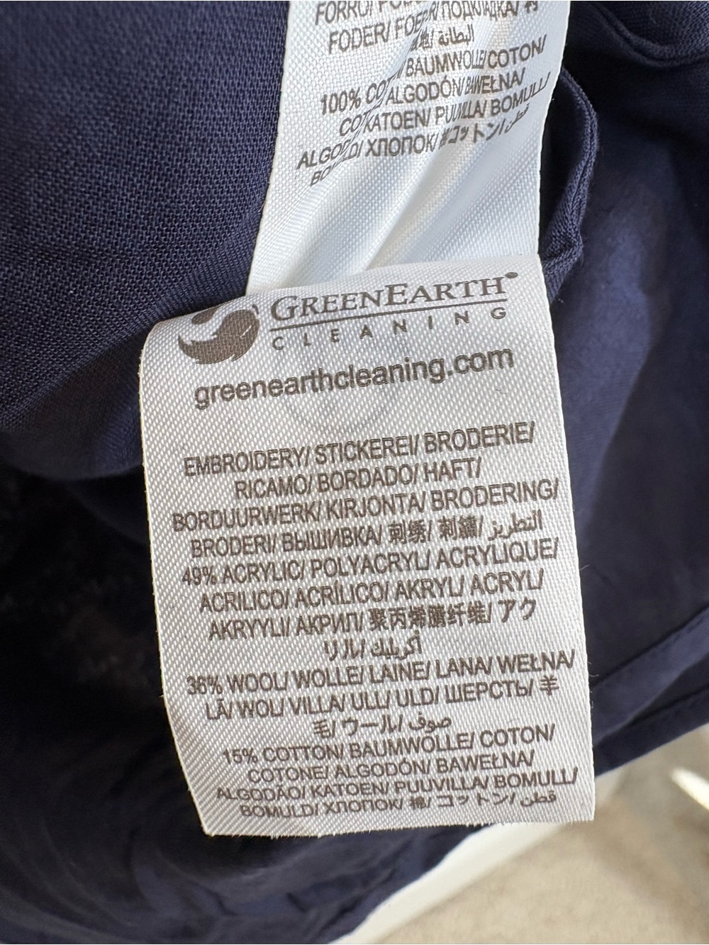 Boden Embroidered Cotton Maxi Dress Sz 6 Navy D002 - Picture 12 of 14